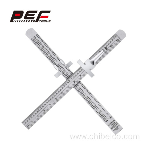 2 Pieces 6 Inch 15 cm Pocket Ruler